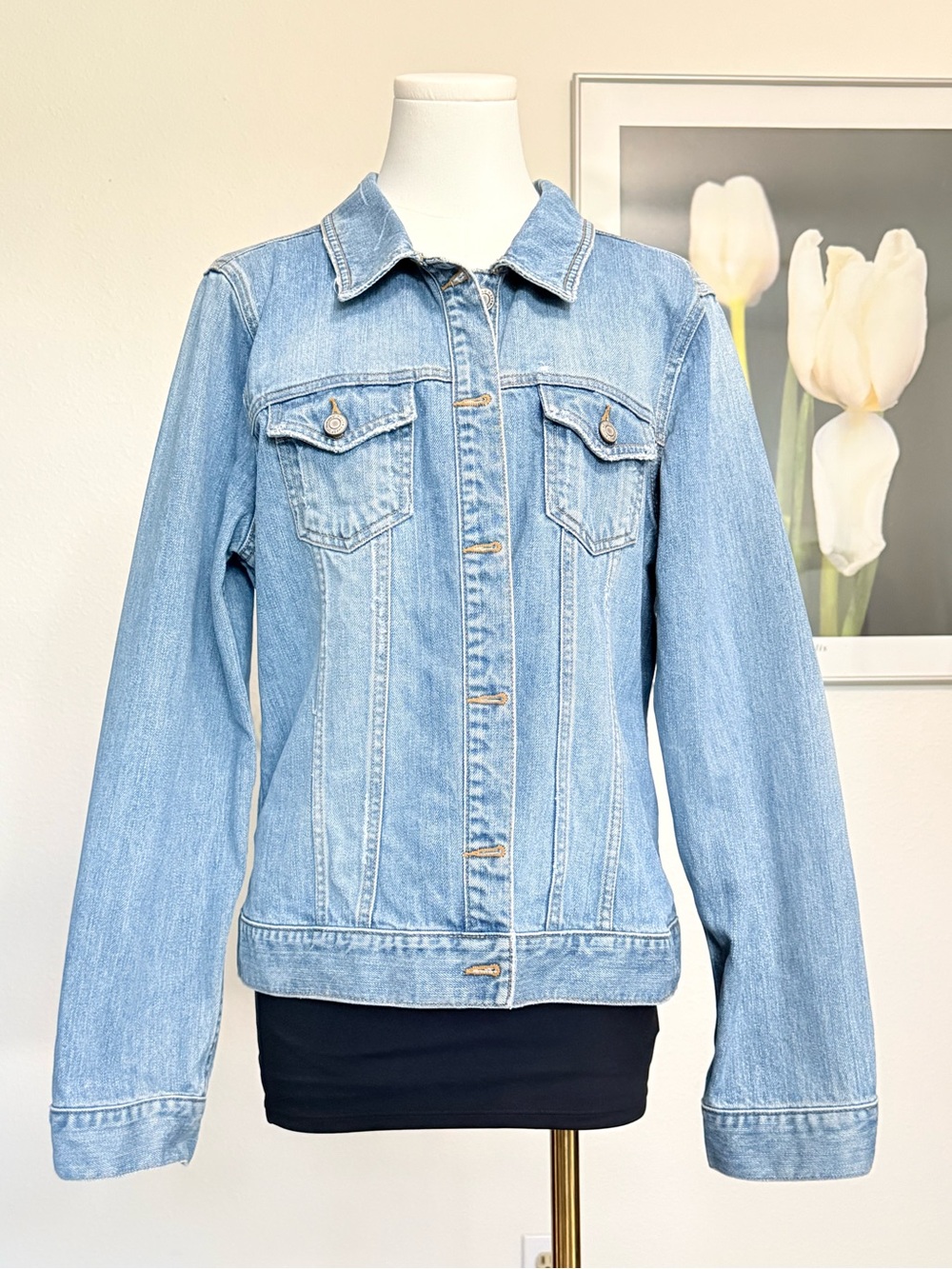 Vintage Old Navy Denim Jacket 90s Y2K Utility
